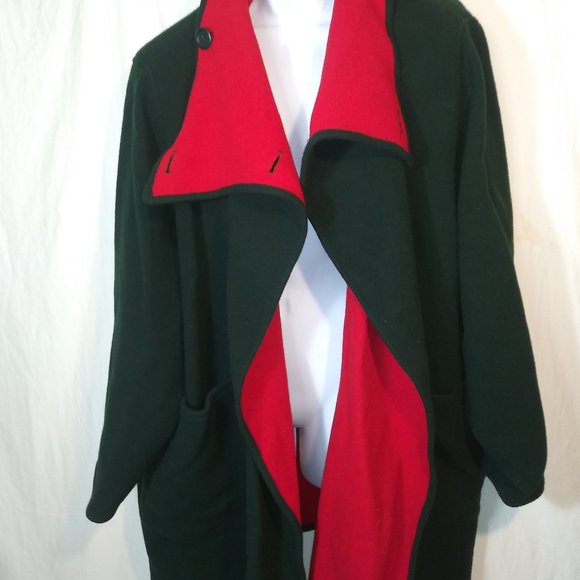 Vintage JIMMY HOURIHAN Green Wool Jacket. Made in Ireland - Picture 4 of 6